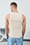 Men's Slim Fit Ribbed Athlete Crew Neck Cotton Basic - 4