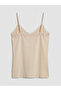 Ozmarka New Season Pink Rope Strap Lace Detailed Women's Undershirt - 8