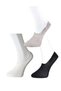 Black Gray and White Men's Ballerina Socks 15 Pairs - 3