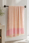 2-Layered Striped Tasseled Multi-Purpose Muslin Peshtemal Beach and Bath Peshtemal 100 X 170 cm - 3