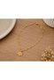 Sylvena Leaf Women's Necklace 316L Stainless Steel Gold Color Exquisite Gift Necklace - 3