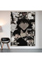 Jujutsu Kaisen Megumi Fushiguro Wall Covering Wall Tapestry First Quality Satin Fabric Poster
