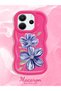 Redmi Note 14 4g Compatible Case Camera Protector Red Silicone Couple Phone Case Floral Pattern - 2