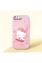 iPhone 8 Plus Compatible Case with Camera Protector Pink Silicone Couple Phone Case with Kitty Pattern