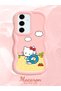 Samsung Galaxy S24 Fe Compatible Case Camera Protector Pink Silicone Couple Phone Case Kitty Pattern - 2