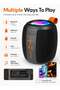 Bluetooth Speaker 8W Max Output | Portable Wireless Speaker With RGB Light | USB MicroSD AUX FM MP3 Player - 4