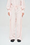 Women's Striped Patterned Tie-Waist Palazzo Trousers