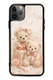 iPhone 11 Pro Max Glossy Phone Case with Sweetheart Teddy Design