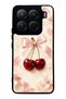 Xiaomi 15Pro Glossy Phone Case with Cherry Pearl Ribbon Design