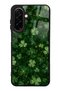 Samsung A26 Emerald Lucky Clover Design Glossy Phone Case