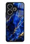 Xiaomi Redmi 13 4g Glossy Phone Case with Sapphire Gold Marble Design
