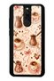 Xiaomi Redmi 8 Glossy Phone Case with Blush Coffee Bow Design