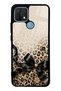 Oppo A15 Golden Leopard Bow Design Glossy Phone Case