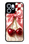 Oppo Reno 14F Cherry Picnic Bow Design Glossy Phone Case