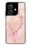 Oppo A3 Glossy Phone Case with Blush Ottoman Rose Design