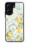 Xiaomi Redmi 13C Glossy Phone Case with Azure Lemon Garden Design