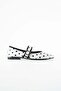 White Women's Shoes with Freckles - 4