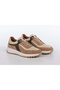 Men's Anatomical Sports Shoes - Beige Light Brown - 8