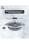Life Smile 32 cm Oven-Safe Granite Coating Cooking Pot with Glass Lid -Gray - 2