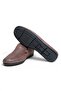 Mink Flocked Print Mink Color Laceless Men's Shoes - 3