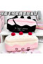 Cherry Cake Pasta Pen Holder Black-Pink - 3