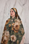 Summer Garden Series Patterned Cotton Soft Shawl Women's Colorful Shawl - 7