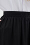 Women's Voile Fabric Crinkled Long Lined Crush Skirt with Pockets - 7