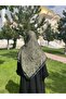وشاح قطني كبير الحجم بنمط السحابة مقاس 115x115 سم