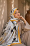 Sapphire Flower Pattern Shawl Series Orange - 2