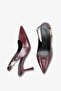 Goya Women's Heeled Shoes - Brown Crocodile - 4