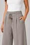 Women's Modal Fabric High Waist Lace-Up Wide Leg Pants Style Sweatpants - 5