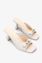 Monica Women's Heeled Slippers - Tan - 2