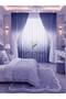 Navy Blue Top Color Transitioning Teen Room Children's Room Tulle Background Set Tulle Curtain - 2