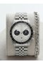 Men's Wristwatch with Bracelet Gift Steel Band Calendar Quartz Watch – Navy Blue Dial Chronograph Tasa - 4