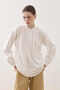 Ribbed Cotton Shirt Ecru - 2