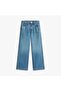 Girl's mabel wide leg denim pants blue - 7