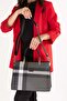Women's Daily Stylish Handbag Sp.924 Black Plaid - 2