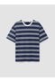 Vizyon New Season Crew Neck Striped Men's T-Shirt - 5