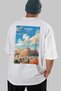 Athens Greece White Oversize Country City Back Printed Unisex T-Shirt 100% Cotton Premium - 6