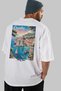 Dubrovnik Croatia White Oversize Country City Back Printed Unisex T-Shirt 100% Cotton Premium - 7