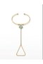Premium Flower Form Evil Eye Bead Figured Shahmeran Steel Anti-Tarnish Women's Bracelet - 3