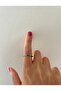 Special Design Mini Stone Ellipse Model Adjustable Steel Silver Ring - 4