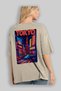 Tokyo Japan Beige Oversize Country City Back Printed Unisex T-Shirt 100% Cotton Premium - 3