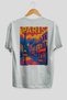 Paris France 3 White Oversize Country City Back Printed Unisex T-Shirt 100% Cotton Premium