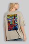 London England Beige Oversize Country City Back Printed Unisex T-Shirt 100% Cotton Premium - 3