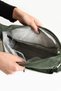 Women's Khaki Shoulder Bag, Postman Crinkle Fabric Waterproof Crossbody Bag, 26X23Cm - 4