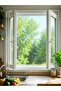 Double Winged Velcro Tape Window Screen Easy to Install White Mesh - 3