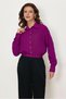 Shirt Collar Crepe Bluz 46758 - 2