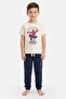 Kids Boy 2 Pcs Spiderman Print T-Shirt And Pants Pajama Set, Multicolor