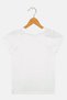 Kids Girl Crew Neck Short Sleeve Mickey Minnie Print T-Shirt, White - 3